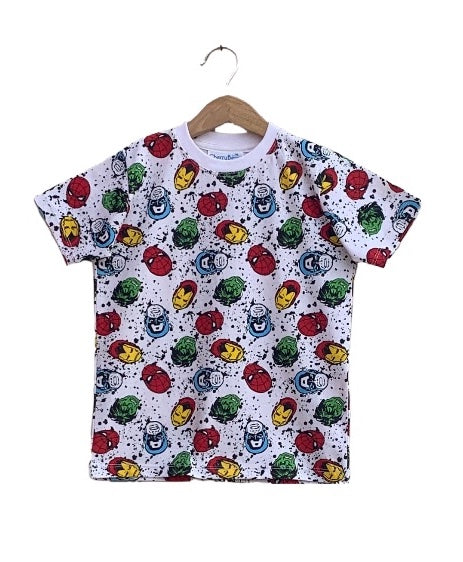 kids boys allover carton printed T-shirt