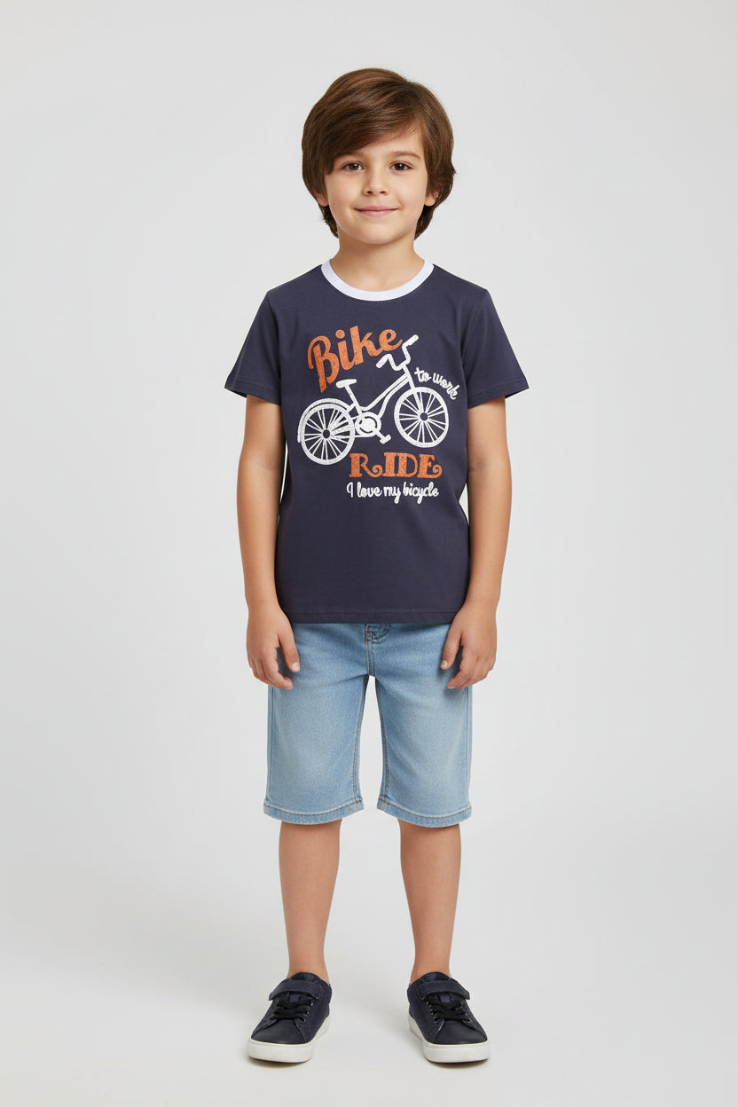 kids Boys Bike ride T-shirt