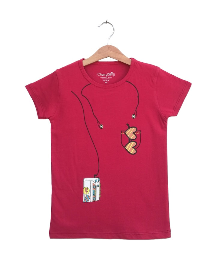 music lover child girls T-shirts