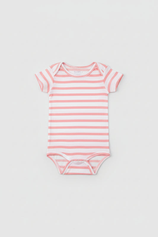 little kids unisex Striped Romper