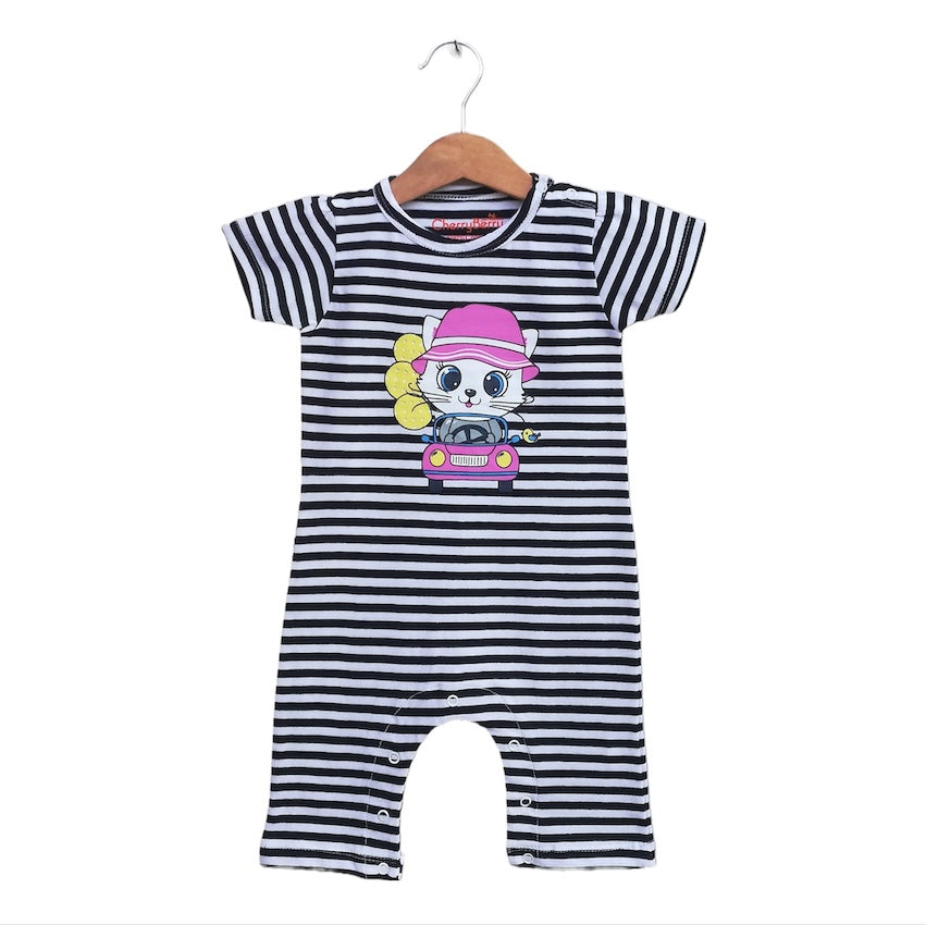 unisex Baby Striped full Romper