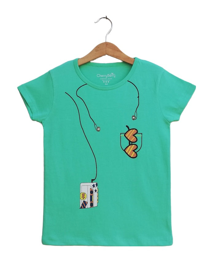 music lover child girls T-shirts