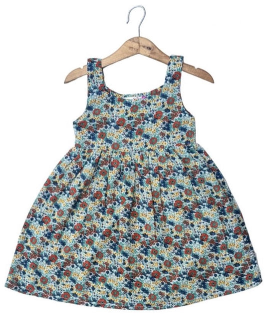 Girls cotton flower print Frock dress
