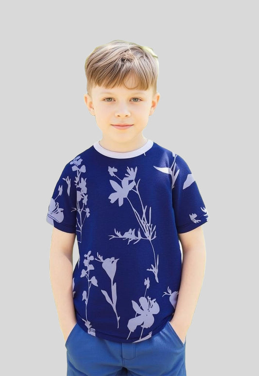 kids floral allover printed t shirt