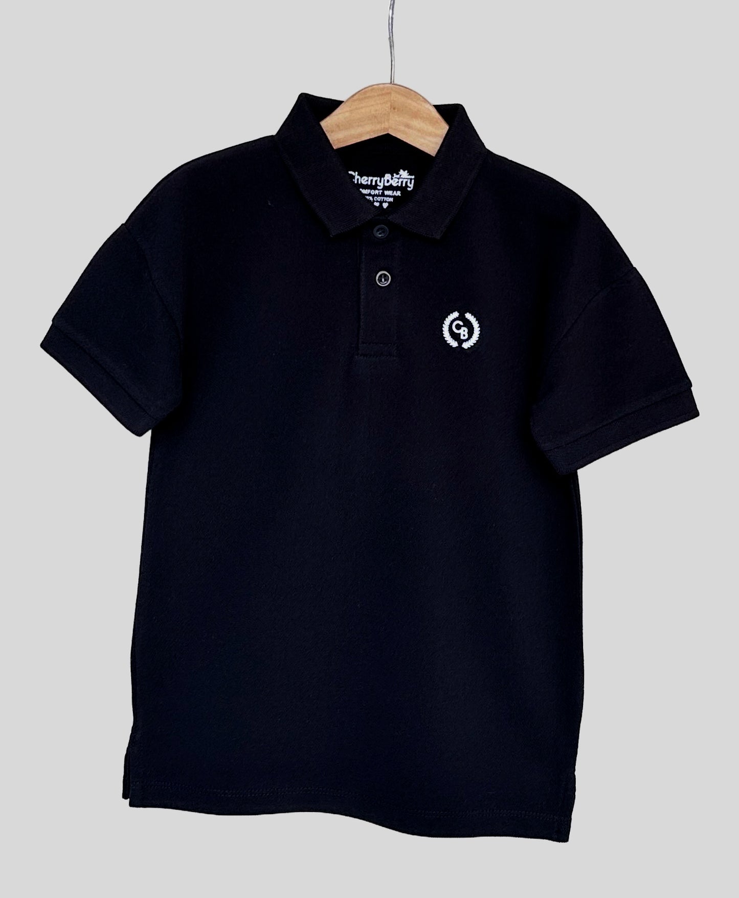 Boys' loose fit oversized polo shirt