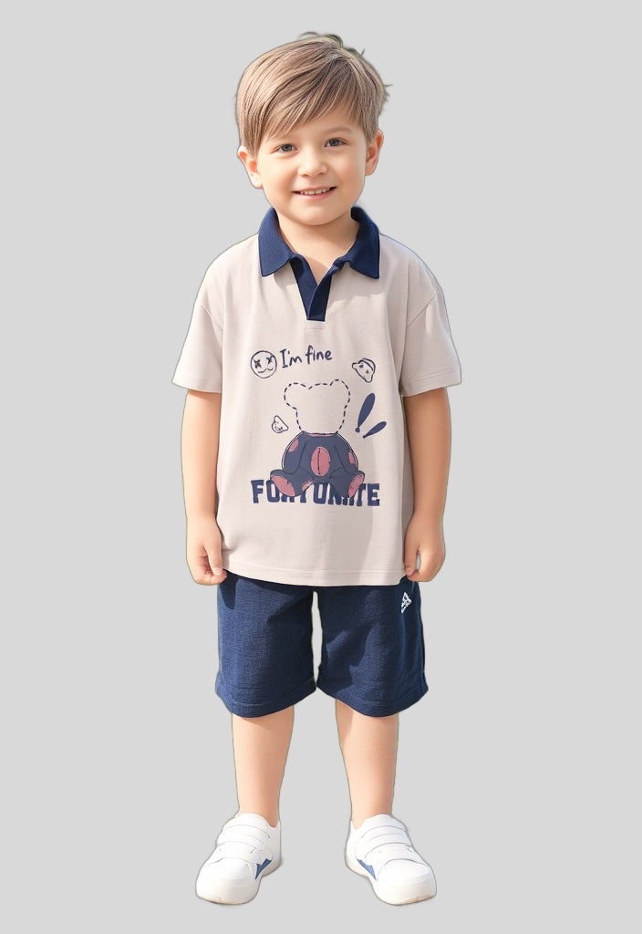 I am fine fortunate oversized Polo shirt