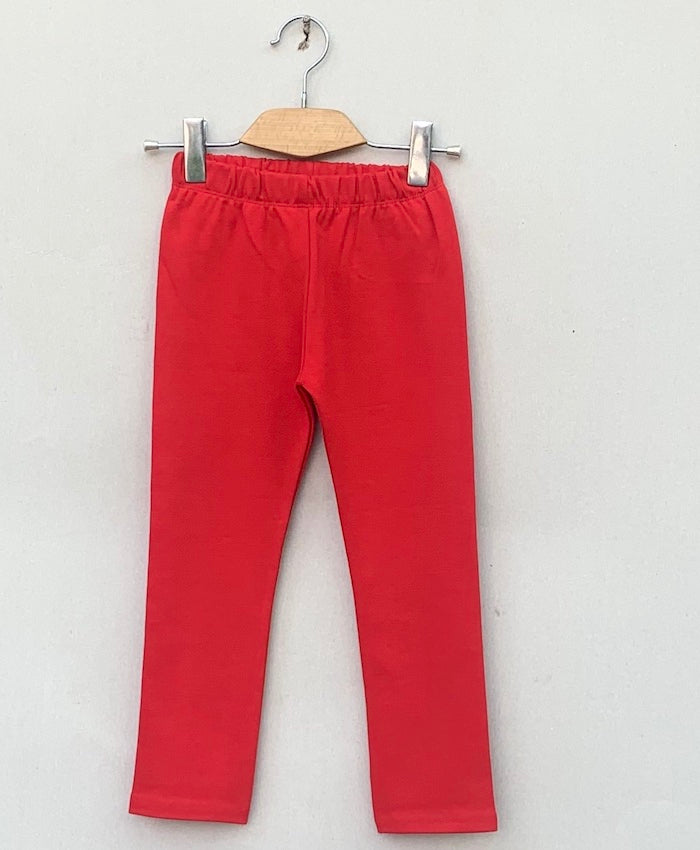 Girls Red stretch Tights