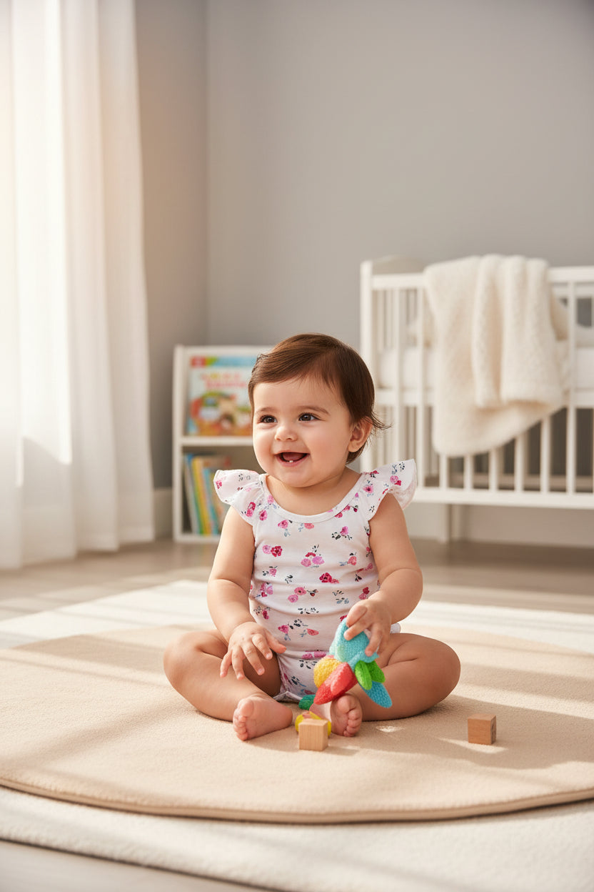 Rose baby Romper