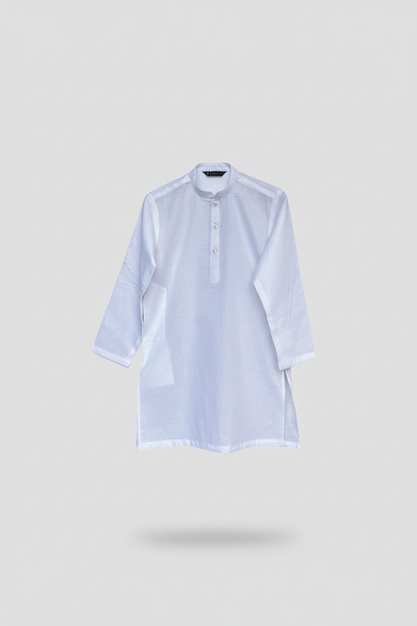 Self Jacquard boy kurta