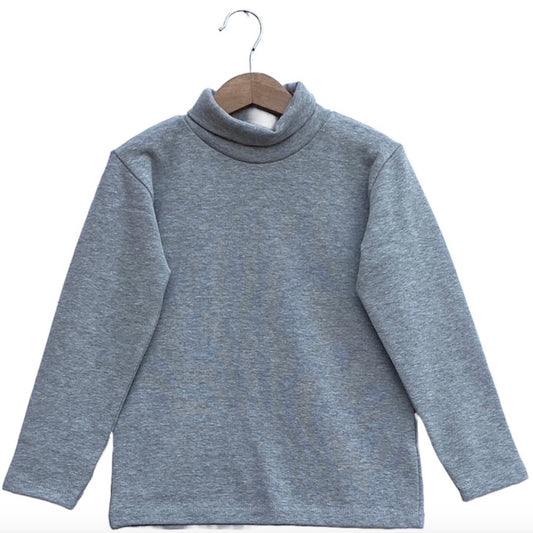 Unisex stretch Grey turtle neck T-shirt