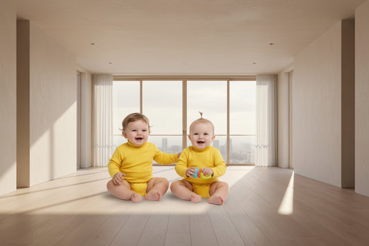 Baby Unisex High neck Warm Romper