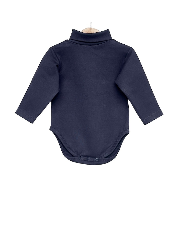 Mock neck warm romper