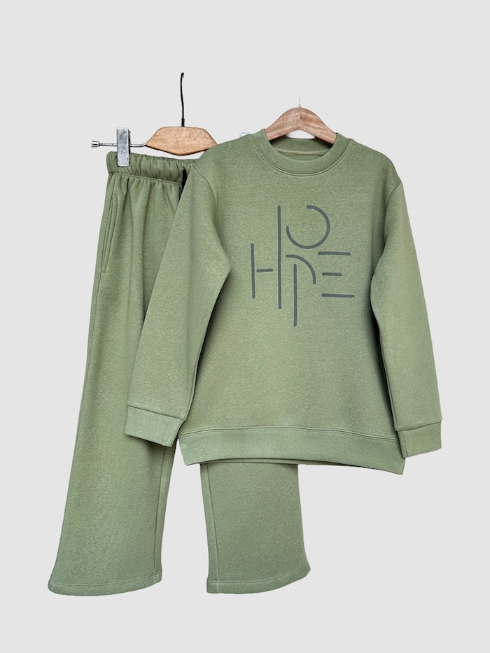 Boys Hope fleece winter cozy Set