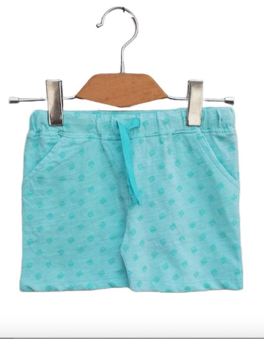 Polka dot printed baby girl short