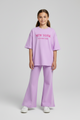 Girls oversized loose fit dress set.