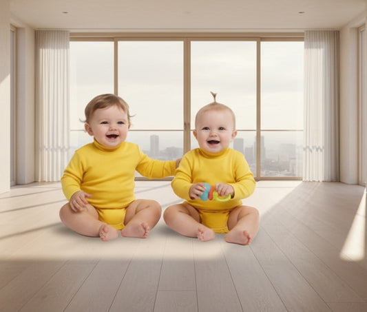 Baby Unisex High neck Warm Romper