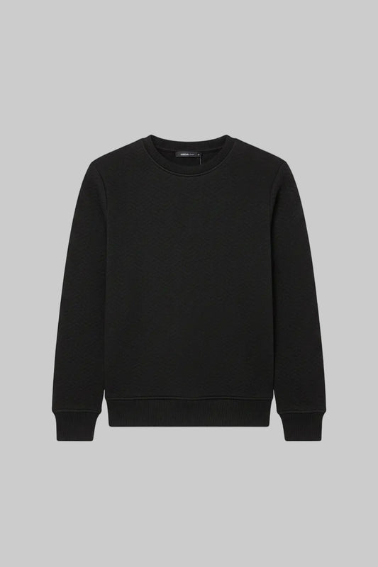 Unisex jacquard knit sweatshirt