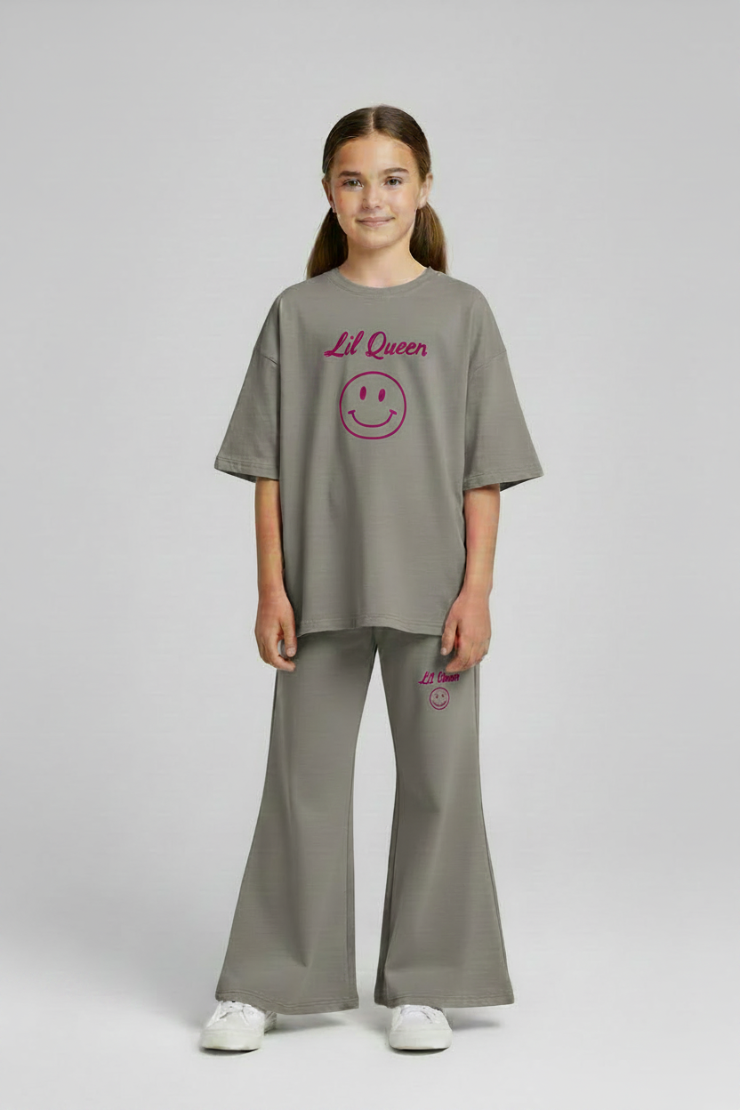 lil queen oversized loose fit drop shoulder set