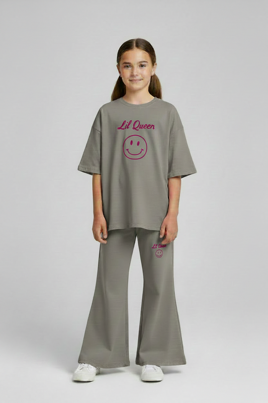 lil queen oversized loose fit drop shoulder set