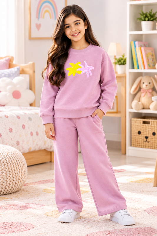 Girls winter fleece set