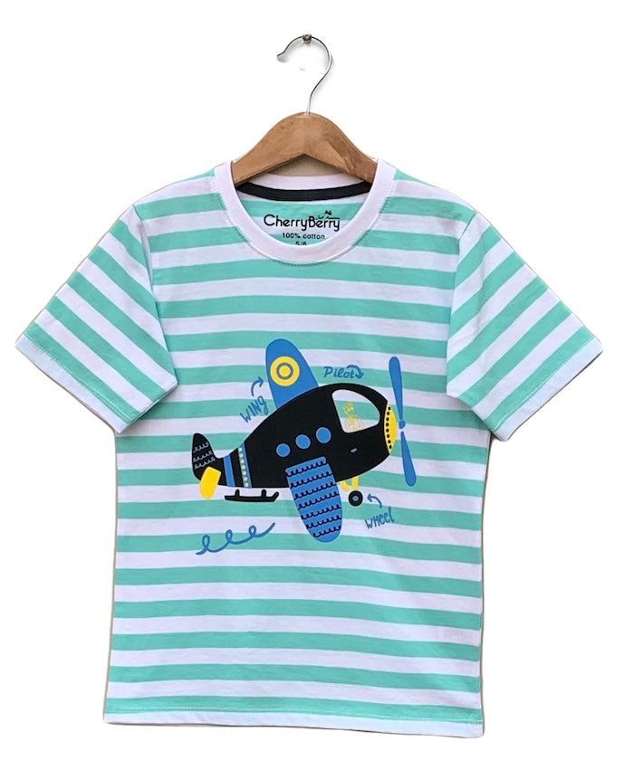baby boy wings wheel T-shirt