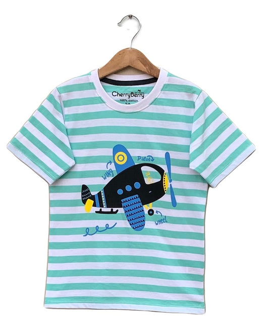 baby boy wings wheel T-shirt