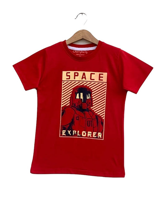 Space explorer kids boys t-shirt