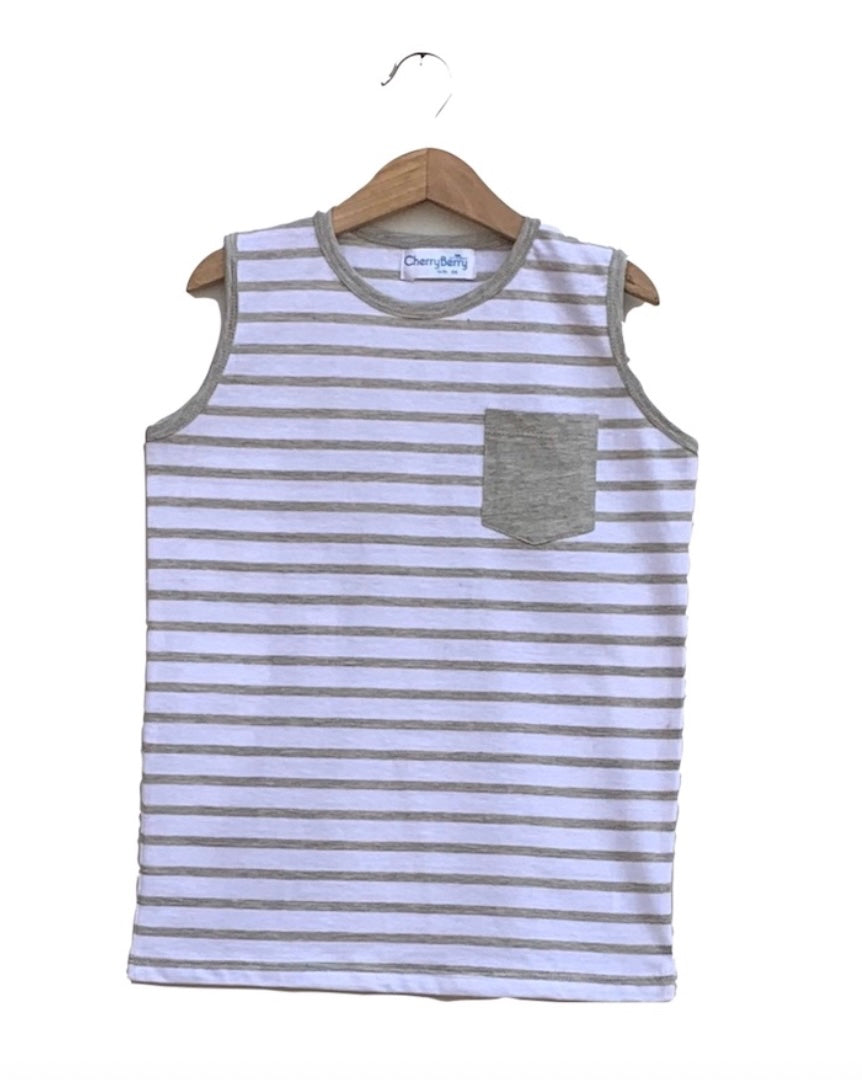 Boys Pocket sleeveless T-shirt