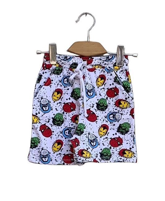 junior allover carton print short