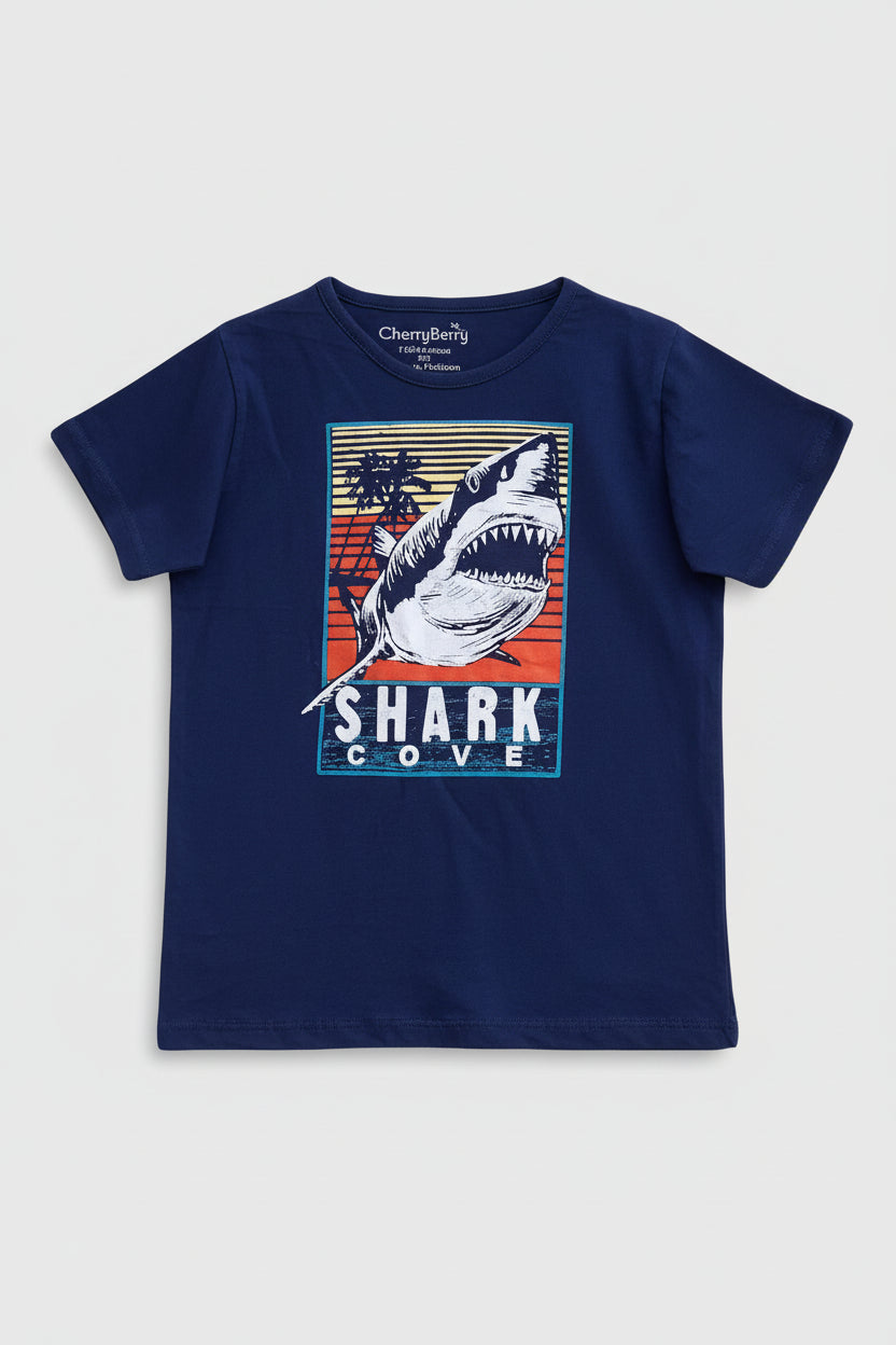 shark cove boy t-shirt