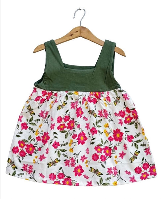 allover printed Sleeveless frock