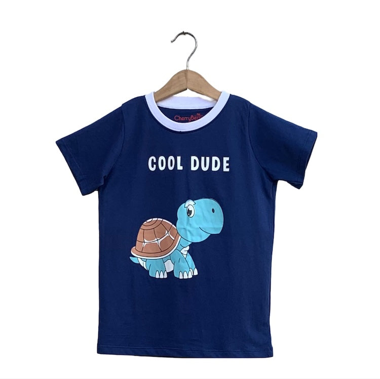 Boys cool dude print T-shirt