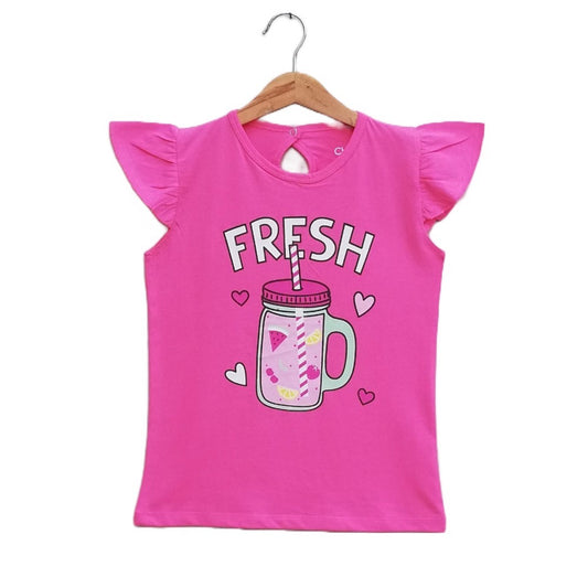 Fresh Juice print T-shirts