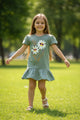 Soft cotton girls’ t-shirt featuring a bold "My Sister My Bestie" graphic print, perfect for casual wear