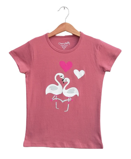 kids Girls Bird Love t-shirt