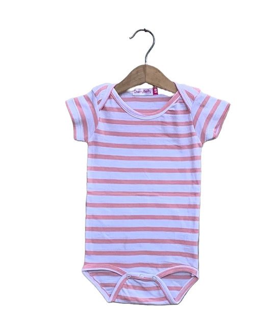 little kids unisex Striped Romper
