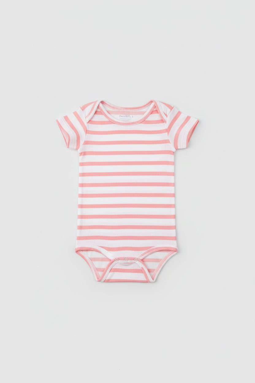 little kids unisex Striped Romper
