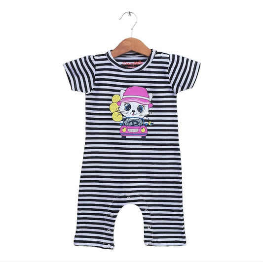 unisex Baby Striped full Romper