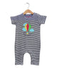 unisex Baby Striped full Romper