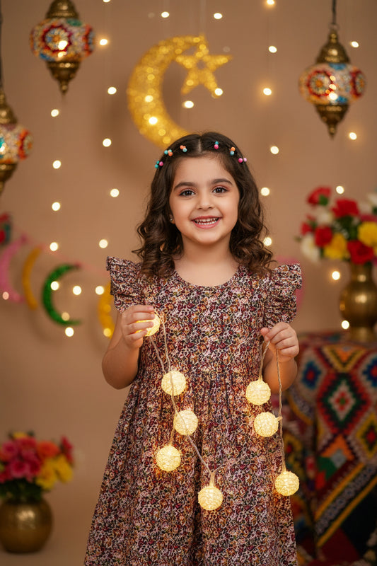 Girls cotton printed Dress