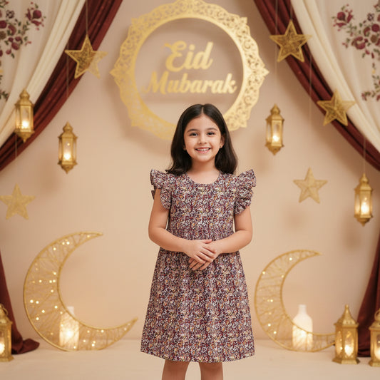 Girls cotton printed Dress