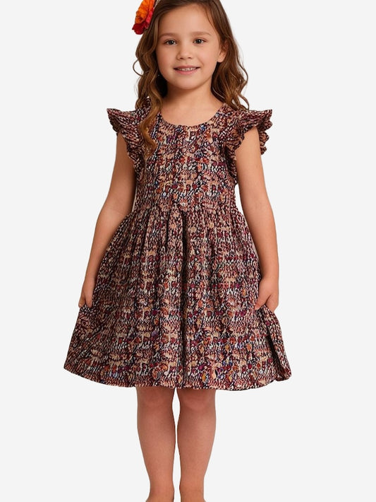 Girls cotton printed Dress