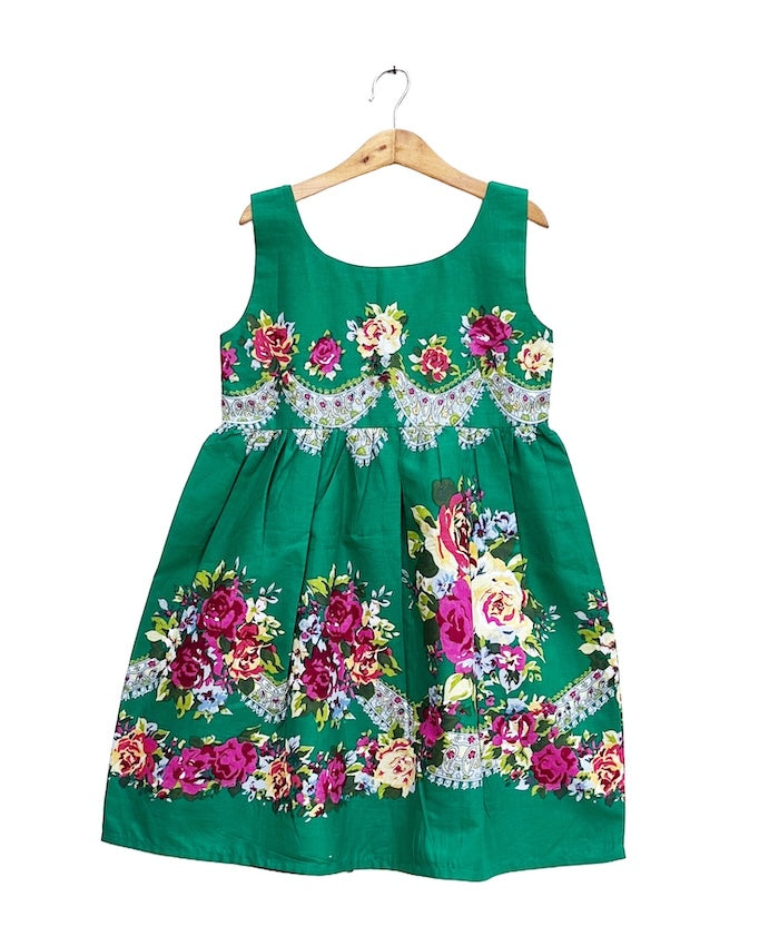 Girls cotton flower print Frock