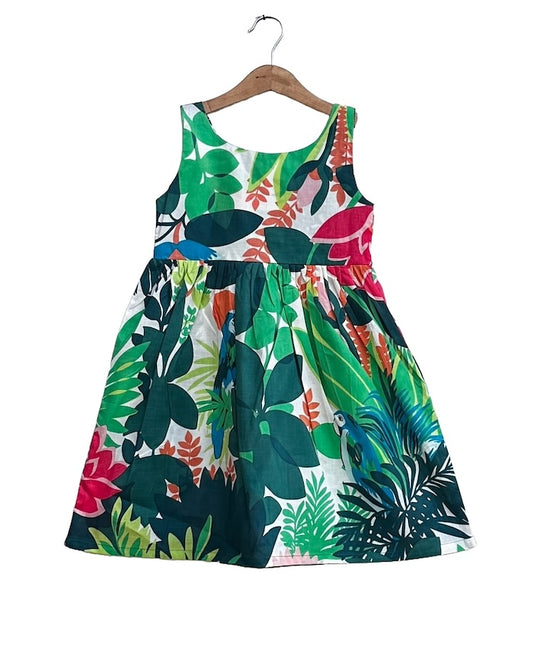 Girls cotton flower print Frock