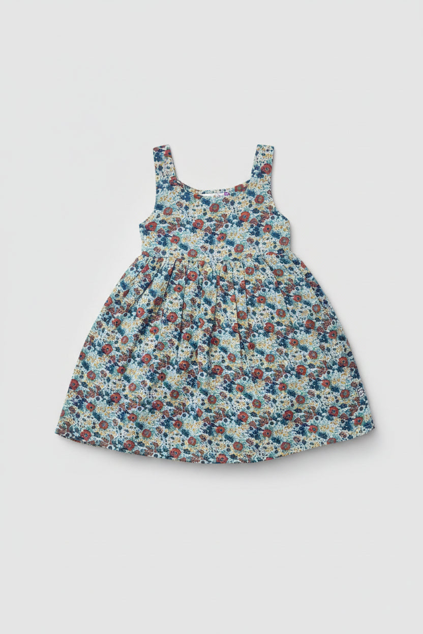Girls cotton flower print Frock dress