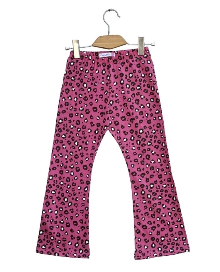 allover printed flared Knit trouser