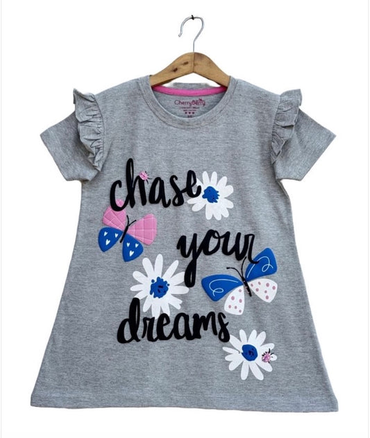 Girls chase your dreams Printed T-shirt