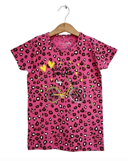 Girls allover printed summer Tee