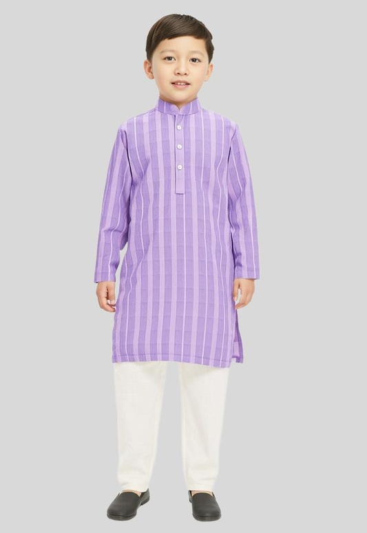 Elegant boys' Eastern kurta with classic design, perfect for festive or formal occasions