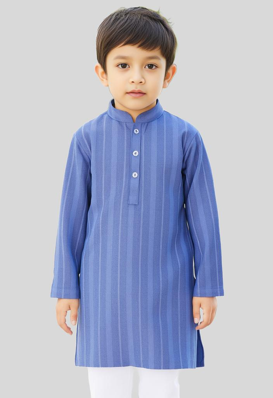 Elegant boys' Eastern kurta with classic design, perfect for festive or formal occasions